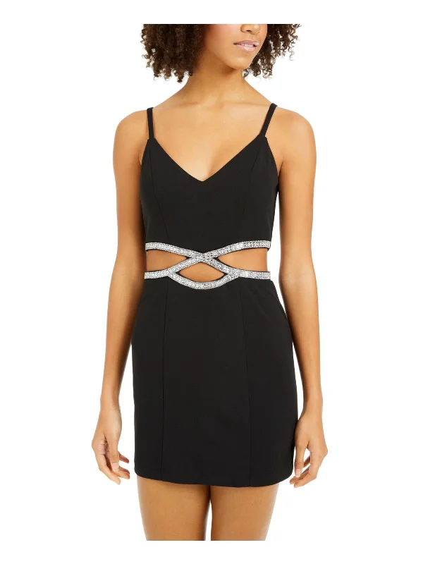 Juniors New Trip Affinity Womens Cut-Out Mini Bodycon Dress