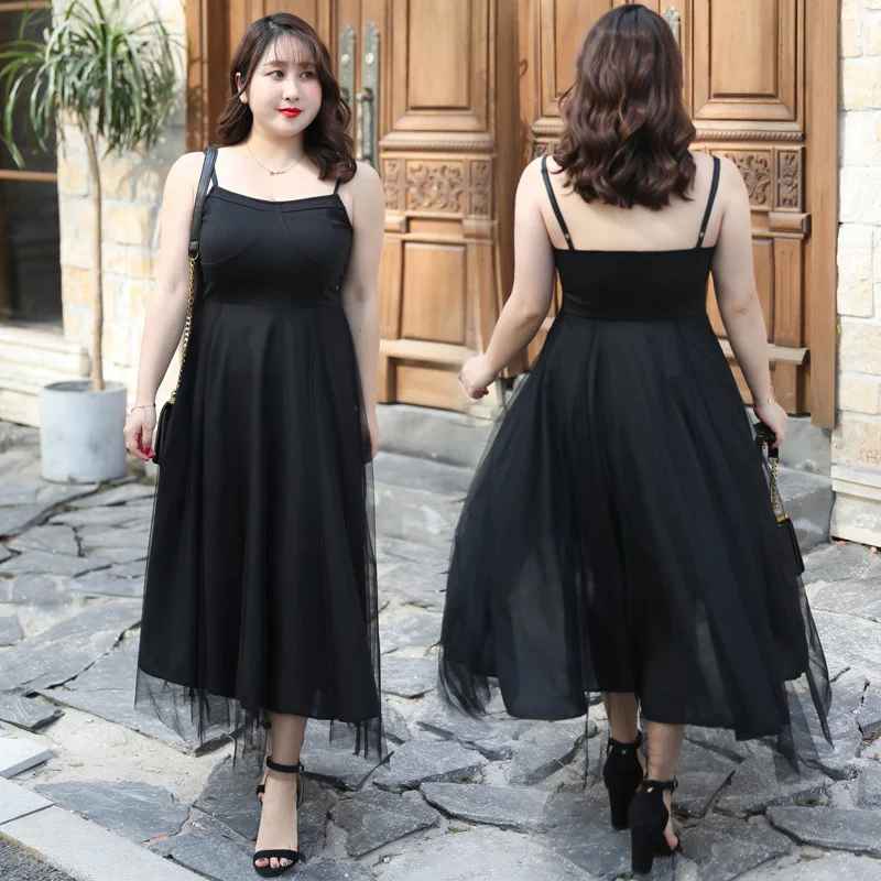 (4XL-8XL) Plus Size Bustier Tulle Dress (EXTRA BIG SIZE)