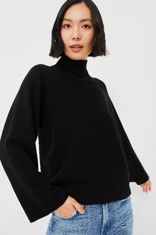 Black Dolman Sleeve Turtleneck