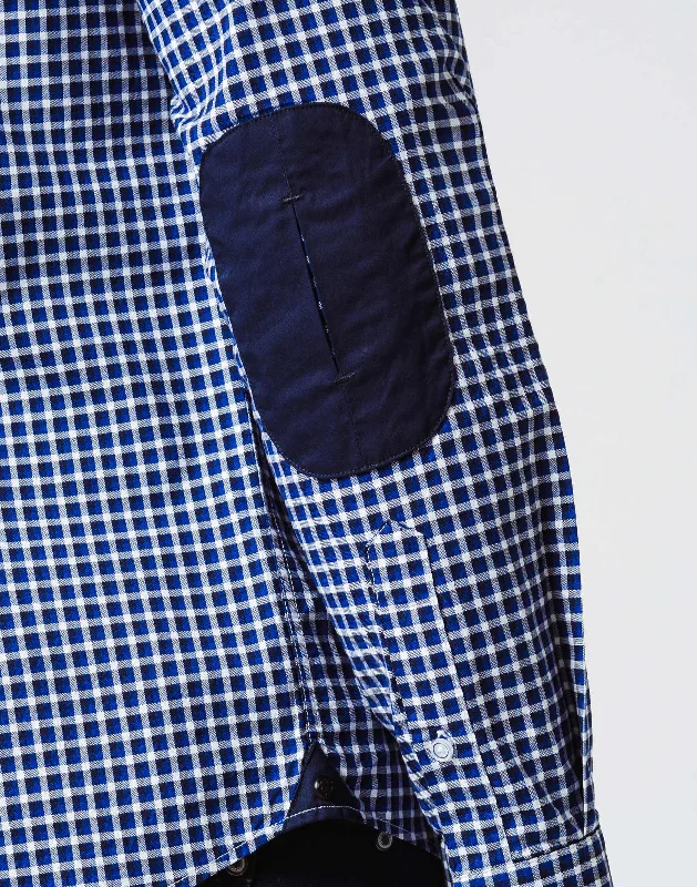 Chemise Carreaux Coton Bleu