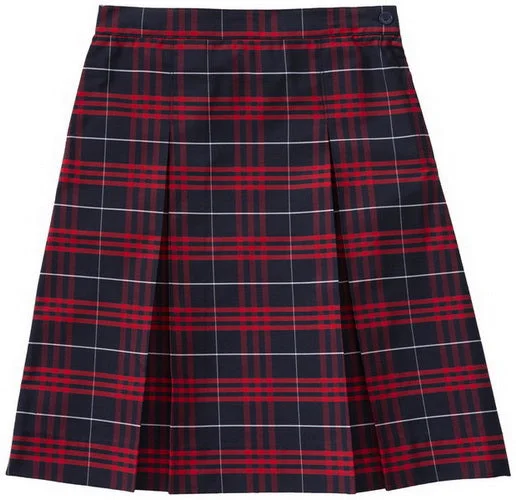 Plaid 37 Kick Pleat Skirt