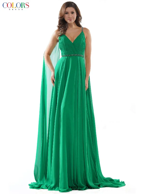 Colors 2502 Colors Long Formal Chiffon Prom Dress