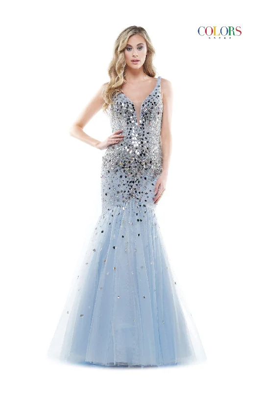 Colors 2608 Colors Long Formal Mermaid Prom Dress