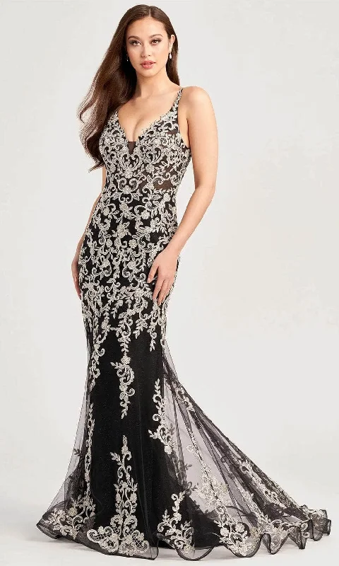 Ellie Wilde EW35071 - Fitted Trumpet Evening Dress