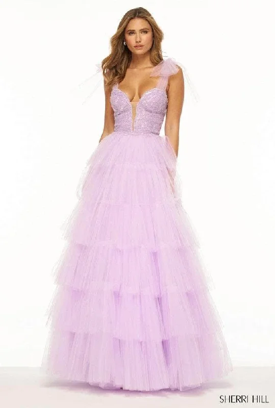 Sherri Hill 56138 - Plunging Sleeveless Gown