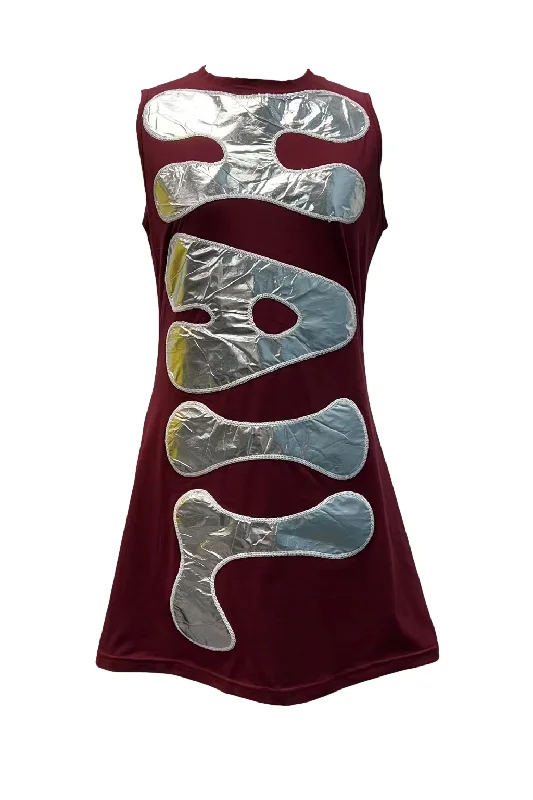 Maroon Iridescent 'Hail State' Tank Dress - Licensed