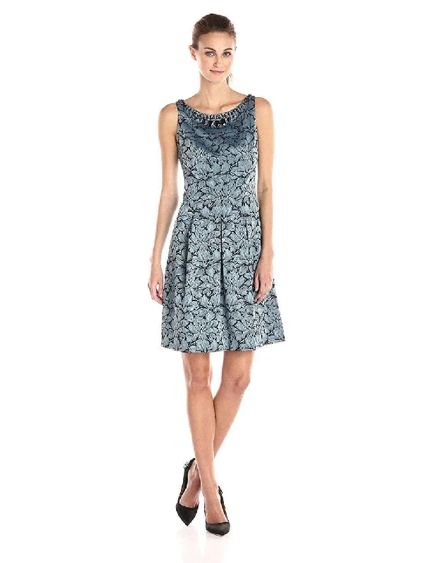 Adrianna Papell - 15252820SC Sleeveless Floral Designed Dress