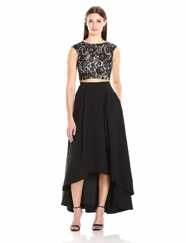 Aidan Mattox - Floral Lace Two Piece Dress Aidan by MN1E200681SC