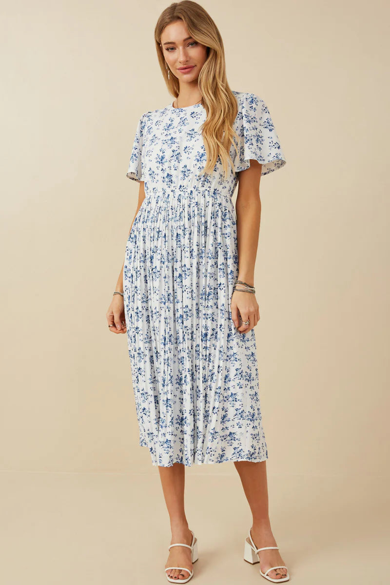 Amelie Dress in Blue- Misses and Plus (S-3X)