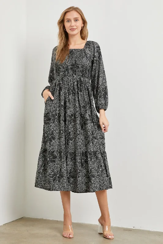 Camille Dress in Black- Plus (2X)