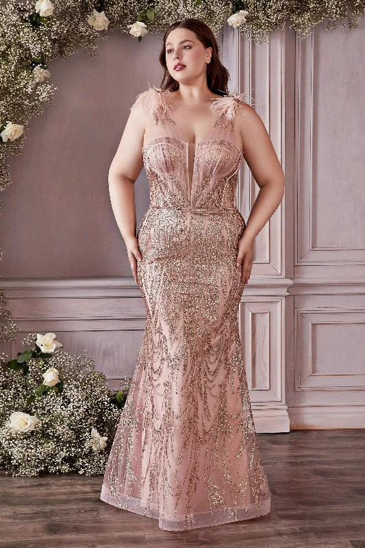 Cinderella Divine: Enchanting Beaded Trumpet Gown for Unforgettable Occasions