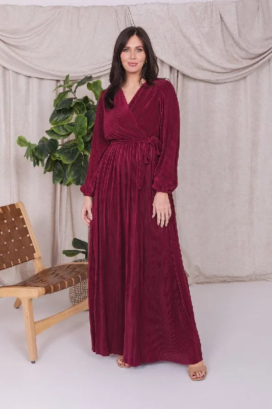 Marilyn Dress in Holly Berry- Misses & Plus (S-M,XL-3X)