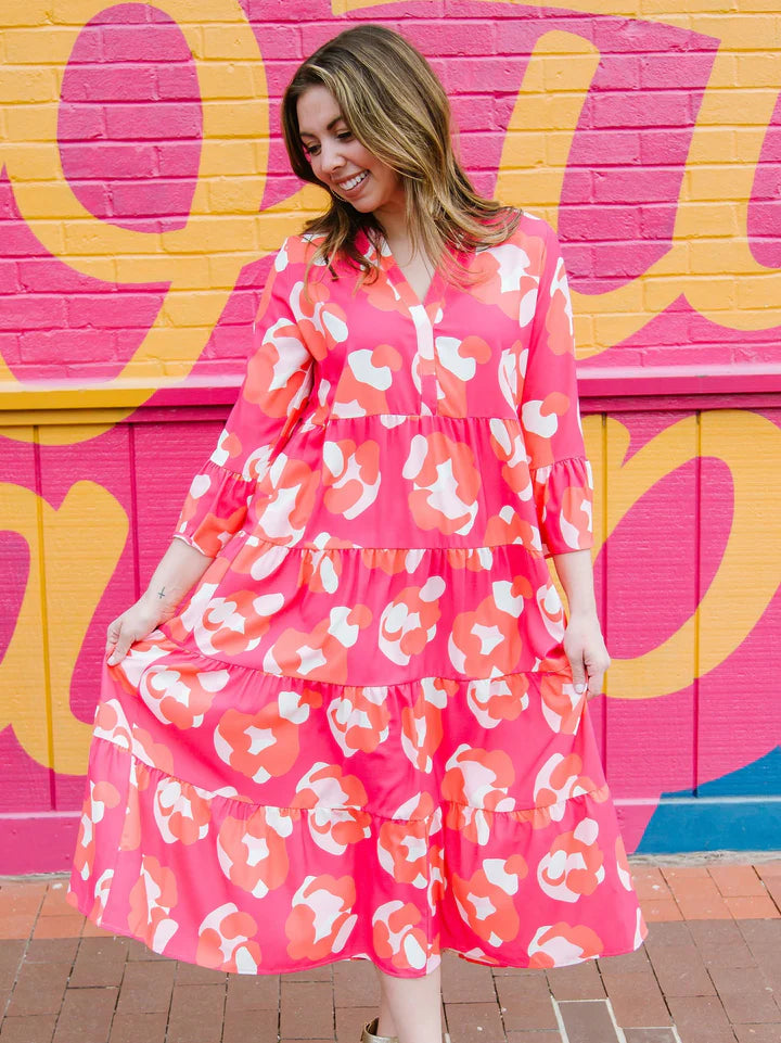 MM Benette Dress - Spot On Pink