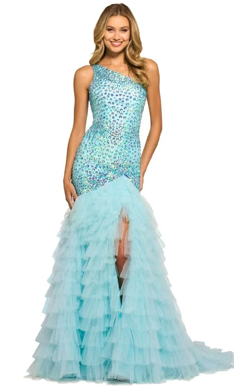 Sherri Hill 55357 - One-Sleeve Gown