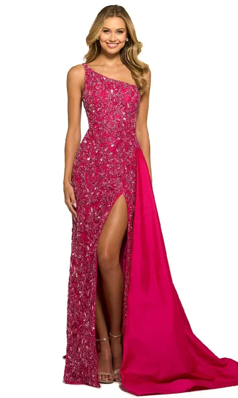 Sherri Hill 55450 - Asymmetric Neck Gown