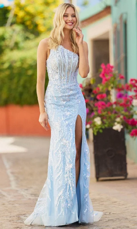 Sherri Hill 55525 - Asymmetrical Neckline Prom Gown