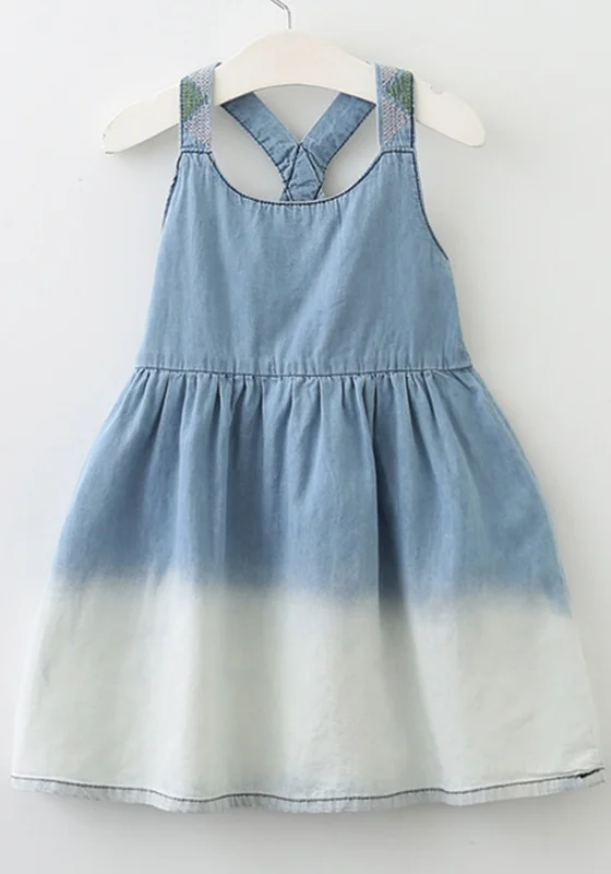 Cute Baby Girl Denim Dress