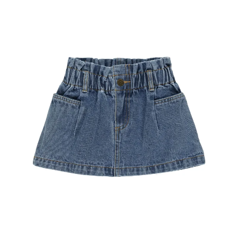 Denim Mini Skirt by Rylee & Cru