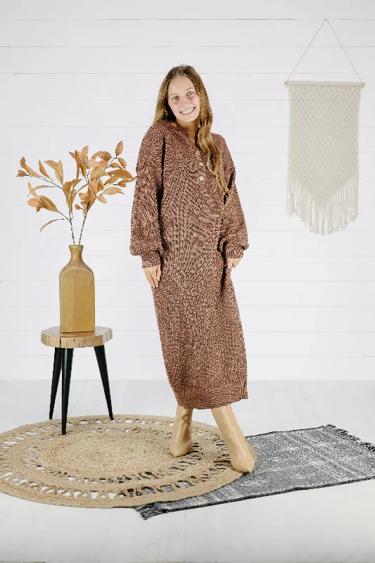 Harlem Sweater Dress - Brown