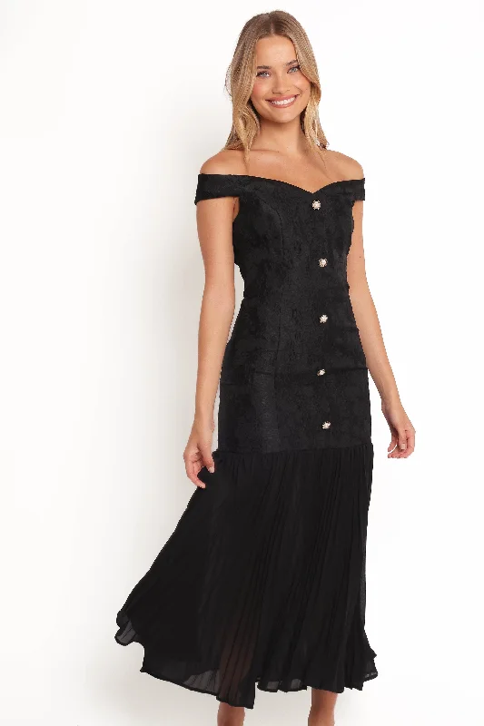 Evelina Maxi Dress - Black