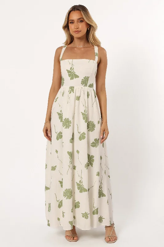 Hazel Maxi Dress - Sage Floral