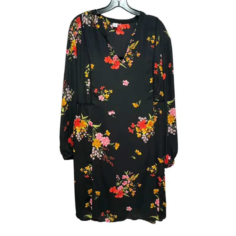 Dress Casual Midi By Old Navy In Floral Print, Size: 1x