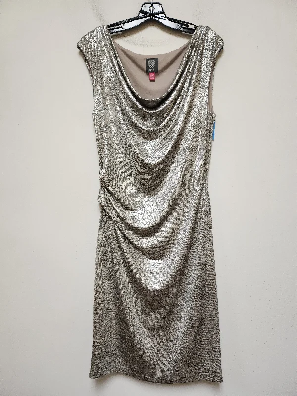 Dress Party Midi By Vince Camuto In Silver, Size: Xl