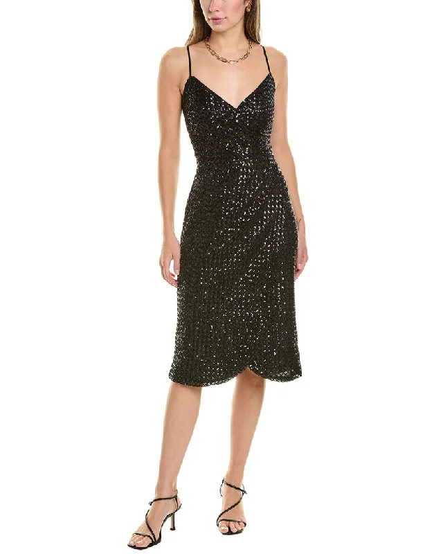 Nanette Nanette Lepore Sequin Faux Wrap Dress