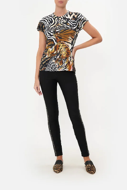 SLIM FIT ROUND NECK T-SHIRT WHATS NEW PUSSYCAT