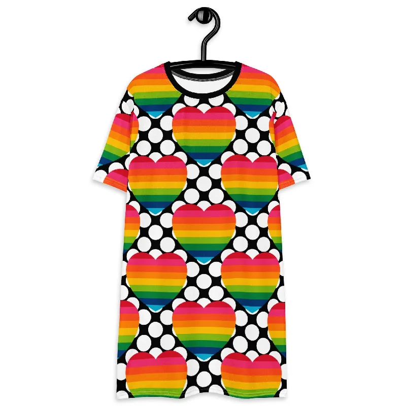 ELLIE LOVE DOT rainbow - T-shirt dress