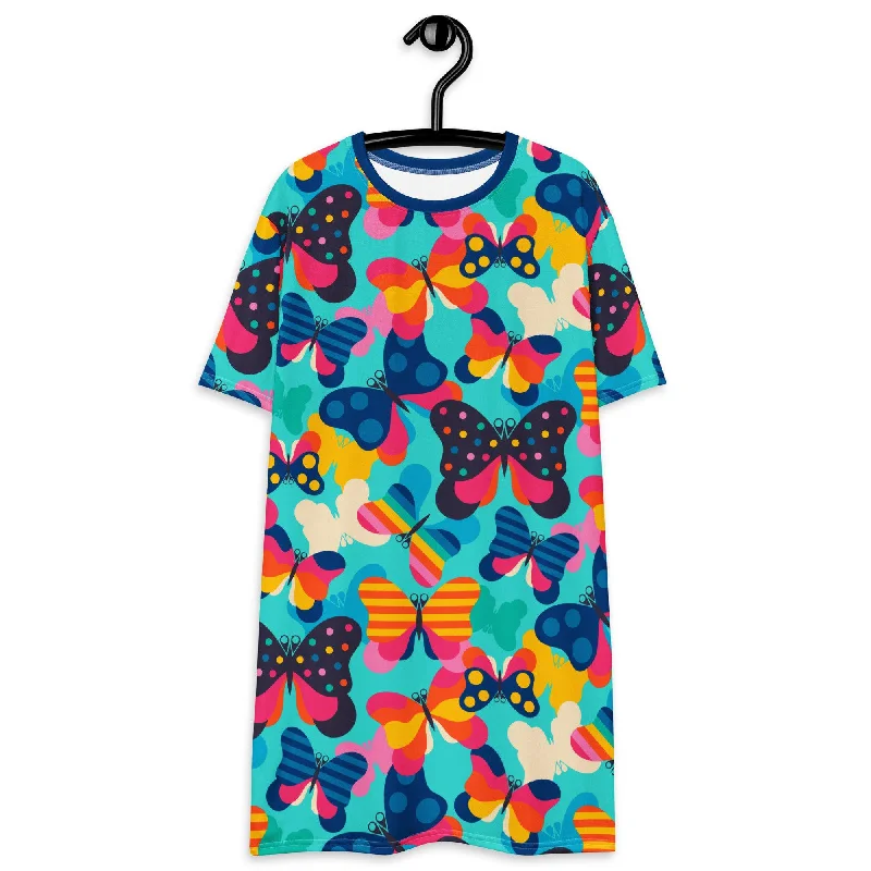 FLYRAVE turquoise - T-shirt dress