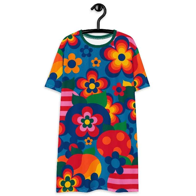 APPLEMANIA blue - T-shirt dress