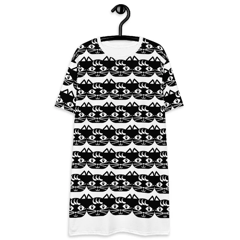 JUST MAU bw - T-shirt dress